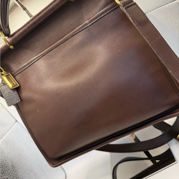 Coach vintage Willis Legacy 9927 Brown Leather Brass Crossbody Bag - Picture 13 of 13